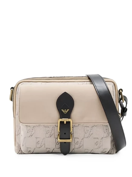 Мужская сумка Emporio Armani через плечо, бежевая
