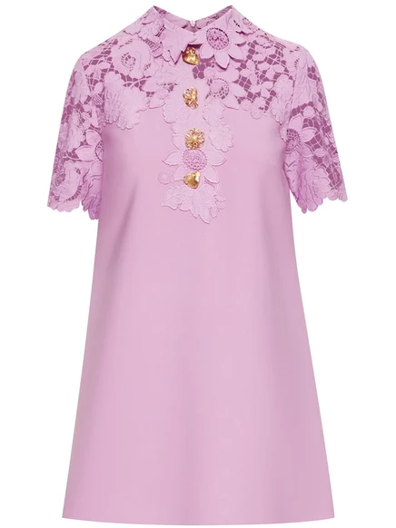 Женское мини-платье Oscar de la Renta, розовое