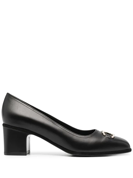 Женские туфли Ferragamo на каблуке, черные
