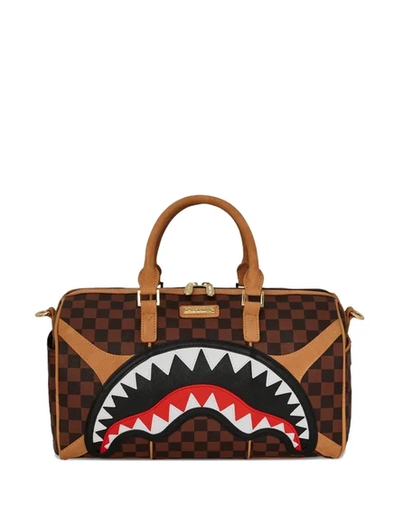 Мужская сумка Sprayground Check-Shark, светло-коричневая