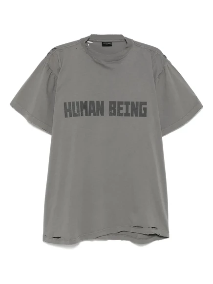 Футболка Balenciaga с изображением человека grey