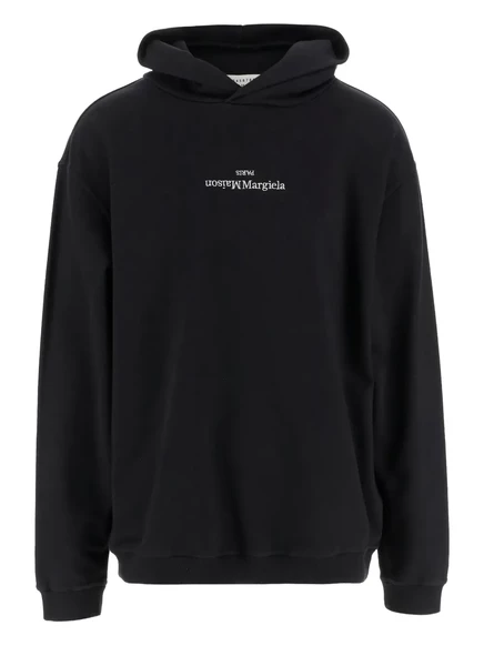 Толстовка с капюшоном с логотипом Maison Margiela  black