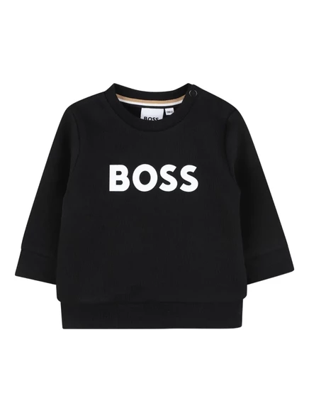 Толстовка с принтом логотипа BOSS Kidswear black