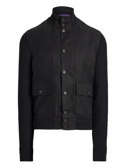 Мужской бомбер Ralph Lauren Purple Label, черный