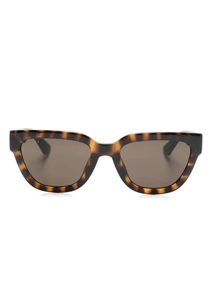 Солнцезащитные очки Gucci Eyewear в оправе-бабочке brown