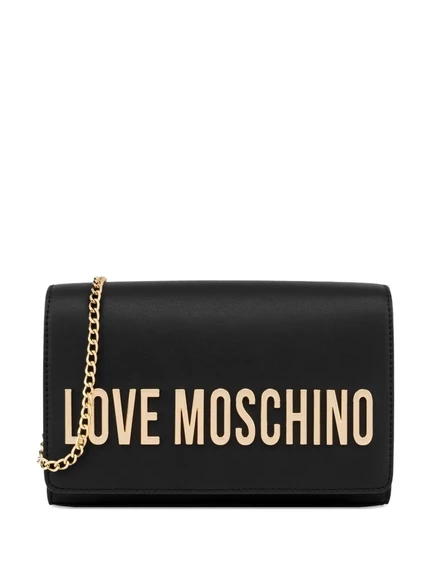 Женская сумка-клатч Love Moschino с логотипом, черная
