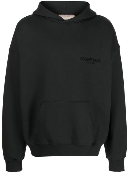 Мужское худи Fear Of God Essentials с логотипом, черное