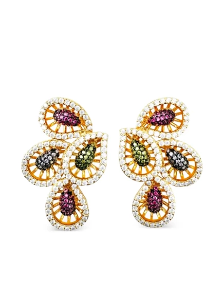 Женские серьги HZMER JEWELLERY Rangeen, золотистые