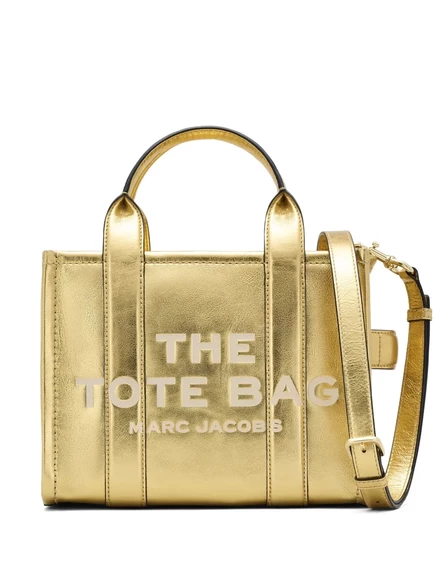 Сумка‑тоут Marc Jacobs The Small Metallic, золотистая