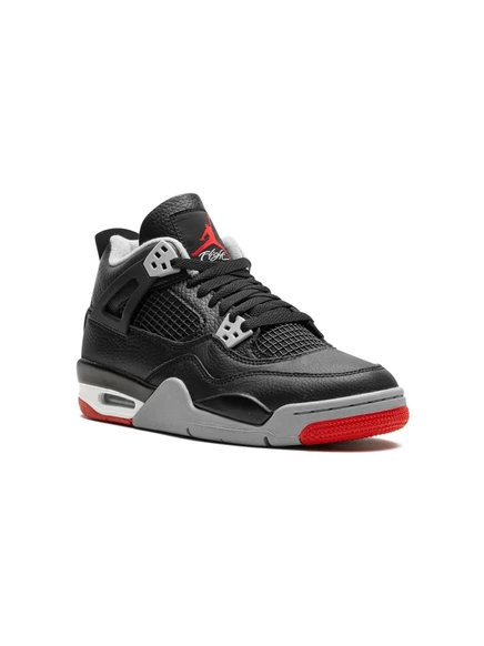 Кроссовки для мальчиков Jordan AJ4, черно-бело-красные