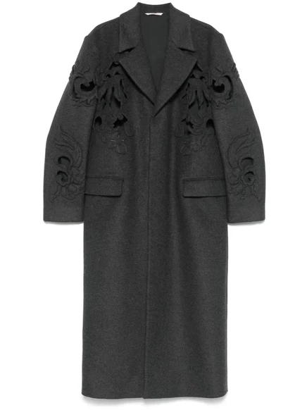 Пальто с вырезом от Valentino Garavani grey