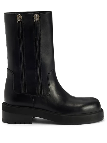 Ботильоны из натуральной кожи Giuseppe Zanotti black
