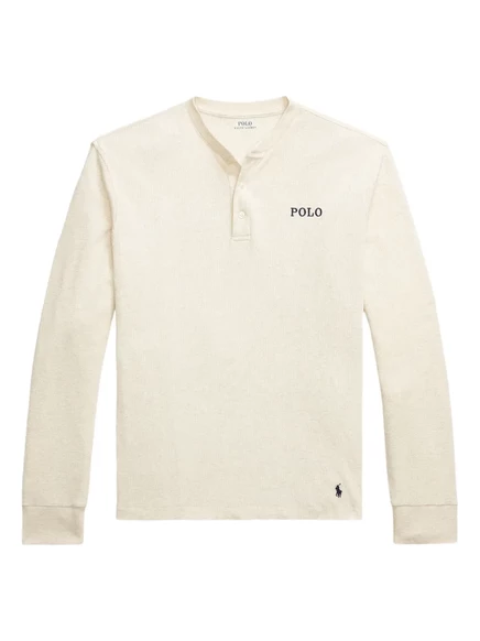 Мужской пижамный топ Polo Ralph Lauren с логотипом, бежевый