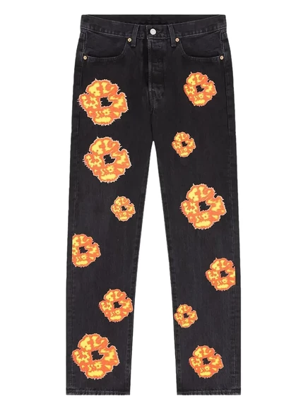 Мужские джинсы Denim Tears 501 «Offset-Black», черные