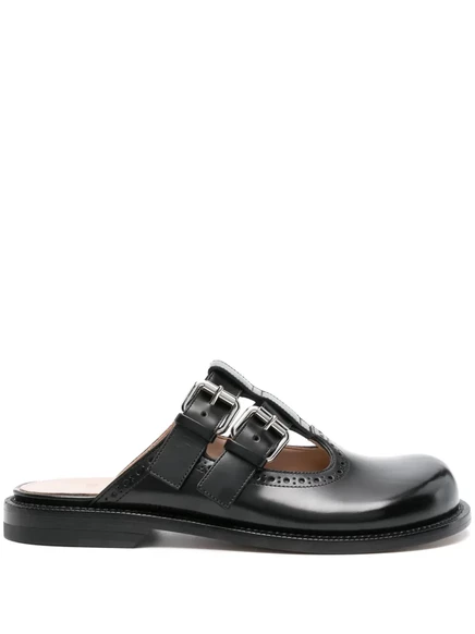 Женские мюли Loewe Campo кожаные, черные