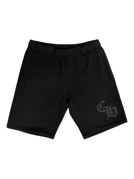 Мужские шорты Chrome Hearts с вышитым логотипом, черные