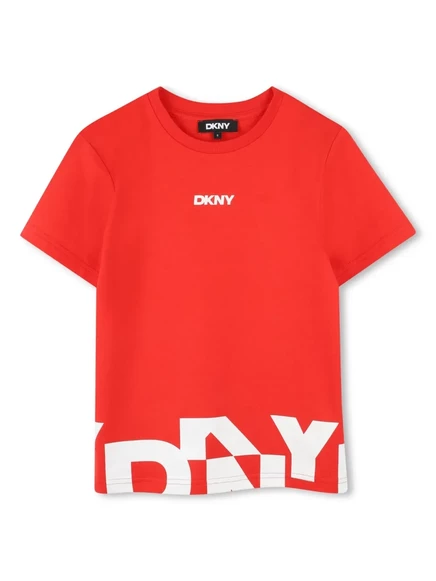 Футболка с логотипом Dkny Kids red