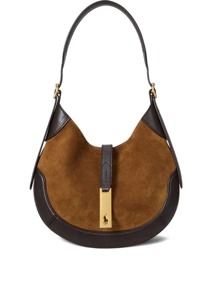 Маленькая сумка Polo Ralph Lauren Polo ID через плечо brown