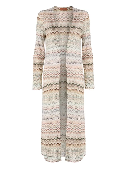 Женский карди-пальто Missoni с зигзагом, многоцветное