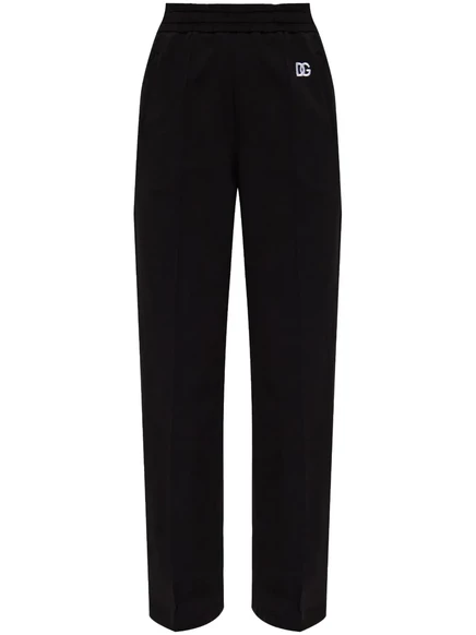Спортивные брюки с вышитым логотипом Dolce & Gabbana  black