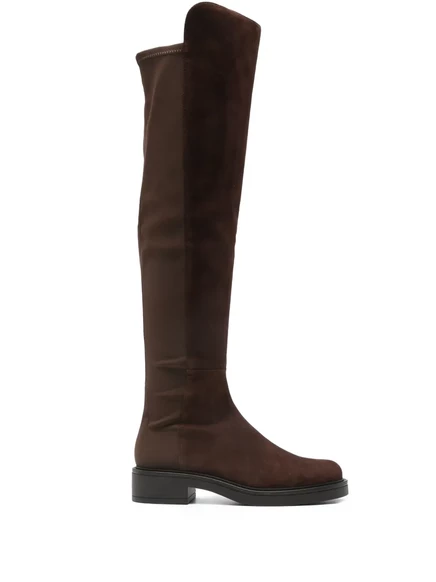 Женские сапоги Stuart Weitzman из замши, коричневые
