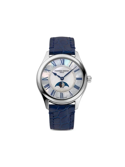 Женские часы Frederique Constant Luna 36 мм, белые