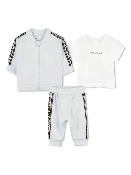 Детский комплект Marc Jacobs Kids с лентой-логотипом, голубой