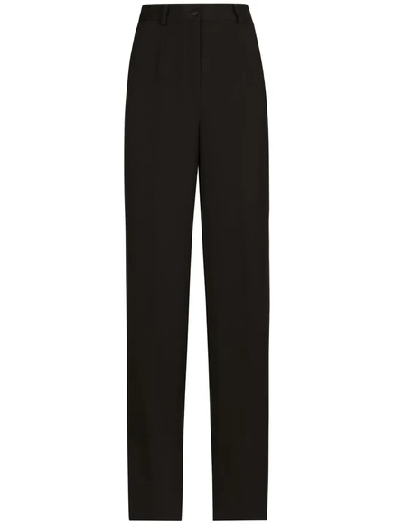 Брюки из габардина от Dolce & Gabbana, сшитые на заказ black