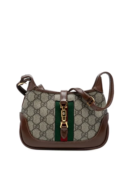 Сумка через плечо Mini GG Supreme Web Jackie 1961 от Gucci, бывшая в употреблении в 2016-2025 годах