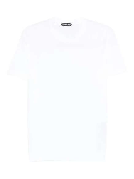 Мужская футболка Tom Ford из лиоцелла и хлопка, белая