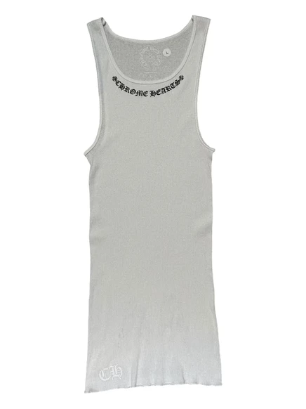 Мужская майка Chrome Hearts с графикой, белая
