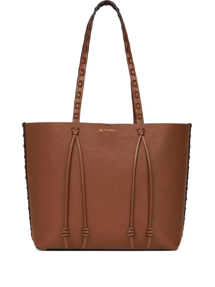 Женская сумка-тоут Etro Essential средняя, коричневая