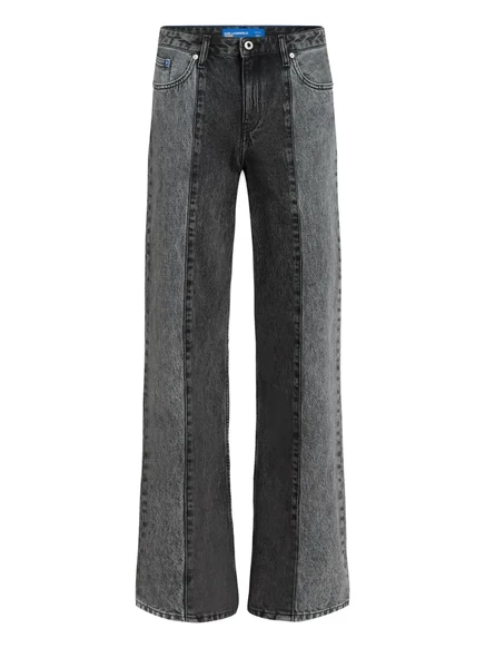 Женские широкие джинсы Karl Lagerfeld Jeans, серые