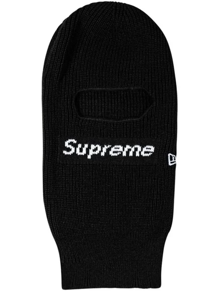 Унисекс балаклава Supreme x New Era Box Logo, черная