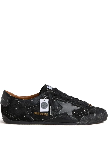 Мужские кеды Golden Goose True-Star со стразами, черные