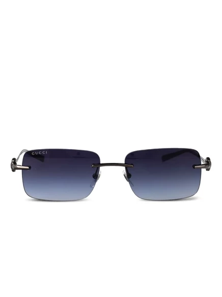 Солнцезащитные очки Gucci Eyewear без оправы, серые