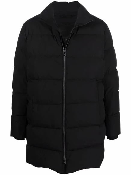 Мужской пуховик Emporio Armani стеганый, черный