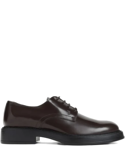 Мужские дерби Tod's кожаные, черные