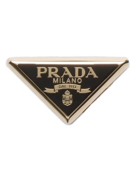 Заколка для шарфа с логотипом Prada gold
