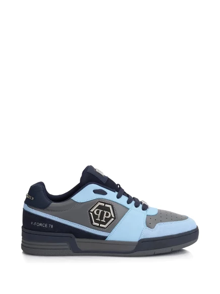 Унисекс кеды Philipp Plein P-Force 78 кожаные, синие