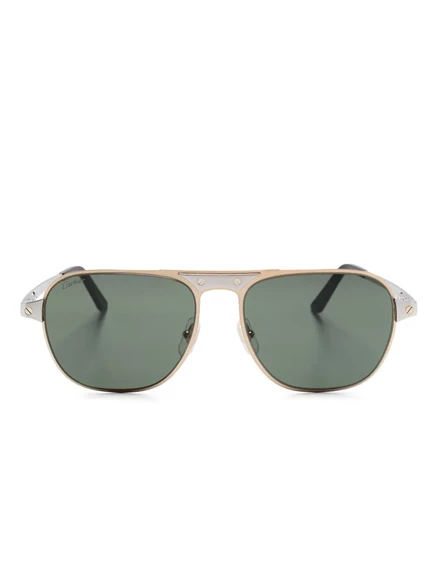 Мужские солнцезащитные очки Cartier CT0532S, серебристые