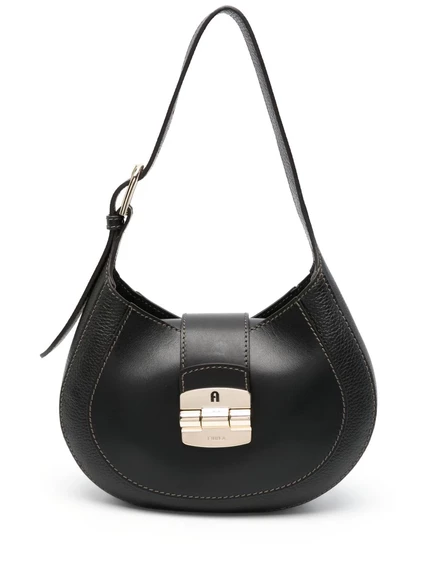 Женская кожаная сумка Furla через плечо, черная