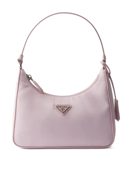 Женская сумка через плечо Prada Re-Edition, светло-розовая