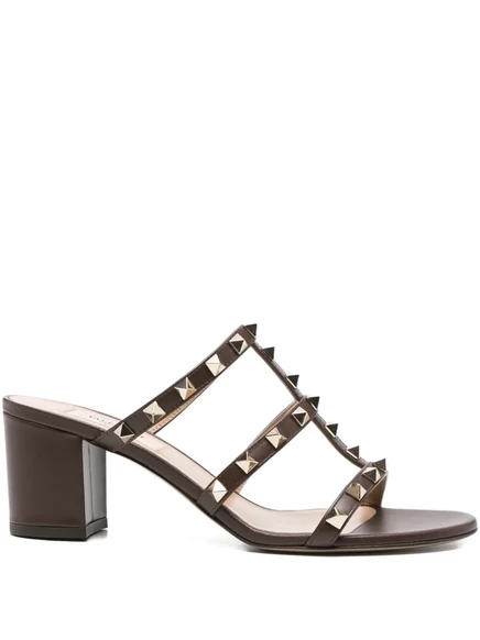 Босоножки Valentino Garavani 60 мм, украшенные стразами Rockstud brown
