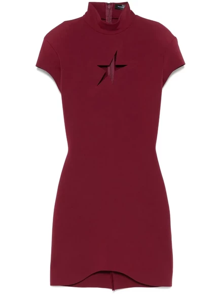 Мини-платье Mugler Star red