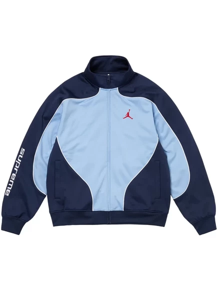 Мужская спортивная куртка Supreme x Jordan Tricot, синяя