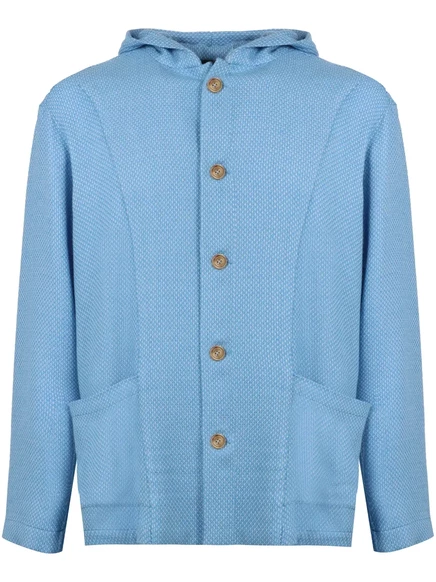 Мужской кардиган Kiton Luca из шерсти, голубой