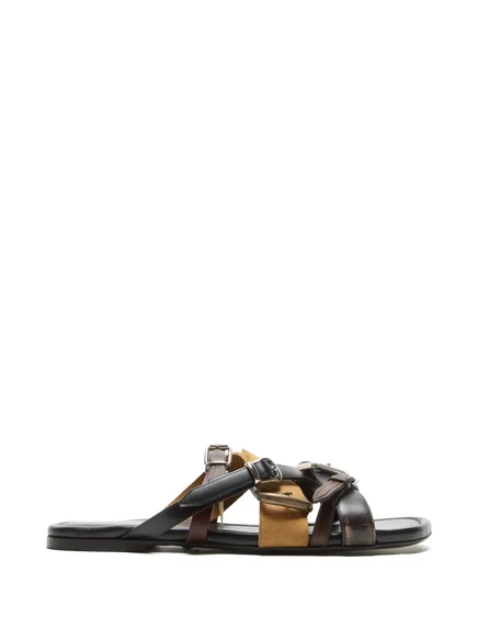 Унисекс сандалии Acne Studios Buckle Strap, черные