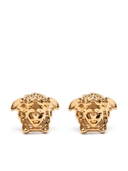 Женские серьги-гвоздики Versace Medusa, золотистые