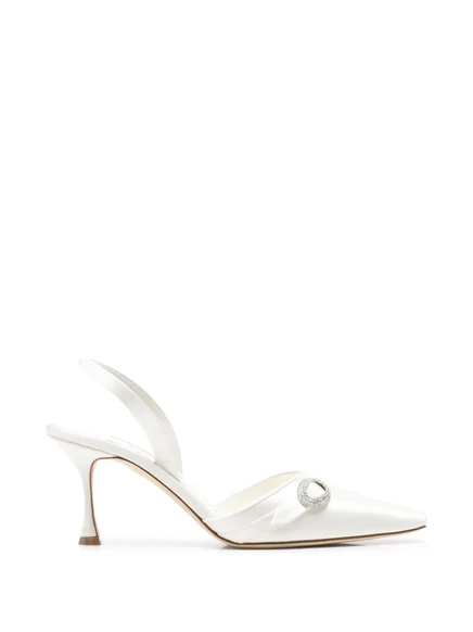 Женские туфли Manolo Blahnik Zutoslipla, белые